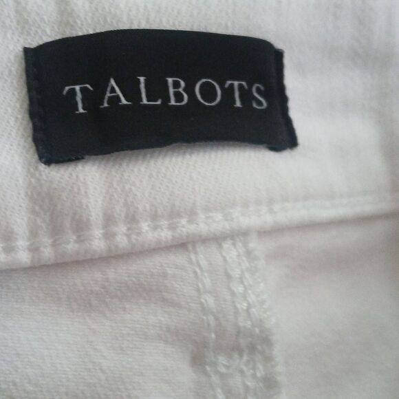 Talbots white Curvy Barely Boot Jeans  Sz 10 NWOT - Picture 8 of 9